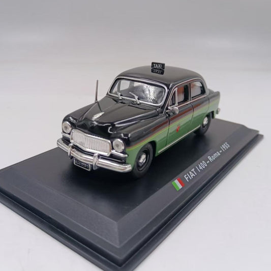 1/43 Scale 1955 Fiat 1400 Roma Taxi Diecast Model Car