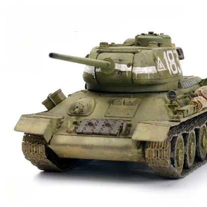 1/72 Scale T-34/85 WWII Soviet Medium Tank Pre-built Plastic Collectible Model