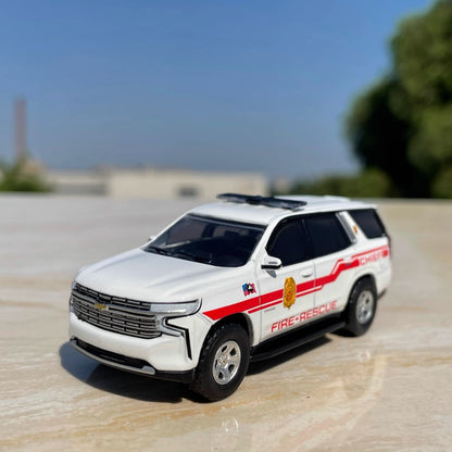 1/64 Scale Chevrolet Tahoe Mastic Beach Fire-Rescue SUV Diecast Model Car
