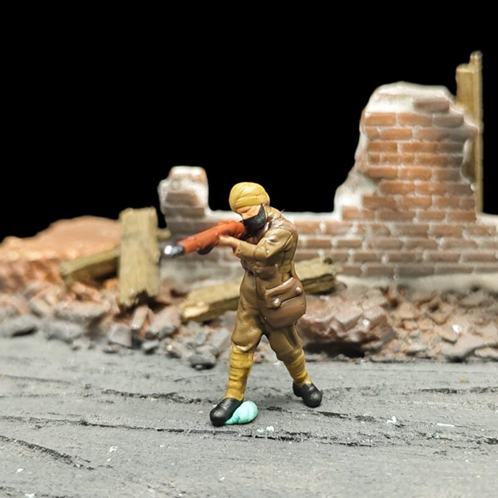1/72 Scale Indian Soldiers Painted Figures for Model Dioramas