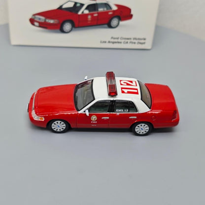 1/64 Scale Ford Crown Victoria LA Fire Department Diecast Model Car