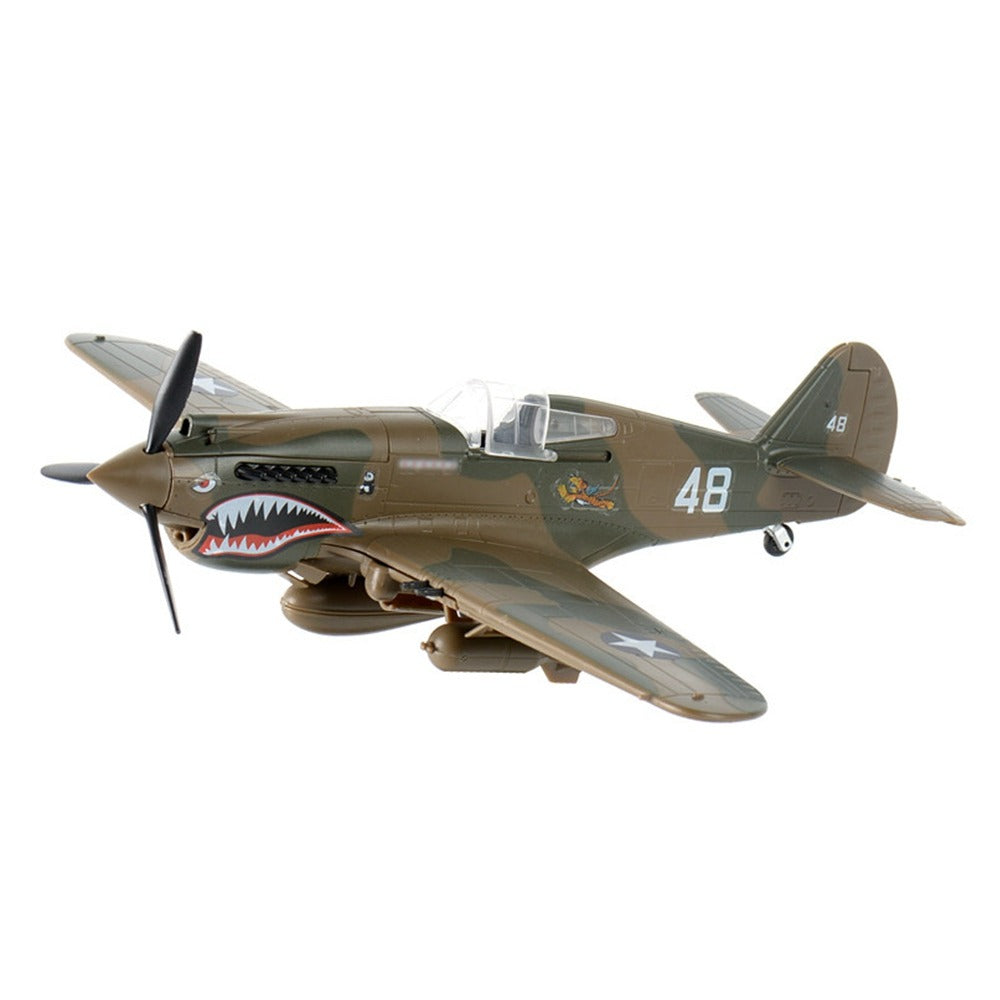 1/48 Scale Curtiss P-40 Warhawk WWII Fighter Bomber Pre-built Plastic Collectible Model Aircraft