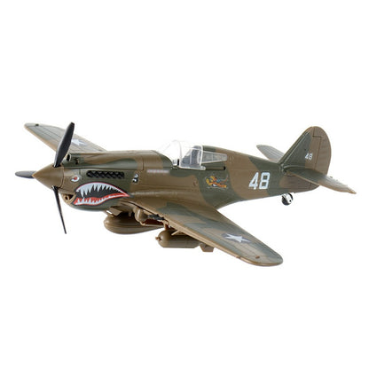1/48 Scale Curtiss P-40 Warhawk WWII Fighter Bomber Pre-built Plastic Collectible Model Aircraft