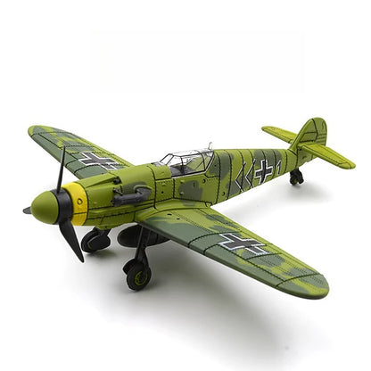 1/48 Scale Messerschmitt Bf 109 WWII German Monoplane Fighter Pre-built Plastic Collectible Model Aircraft