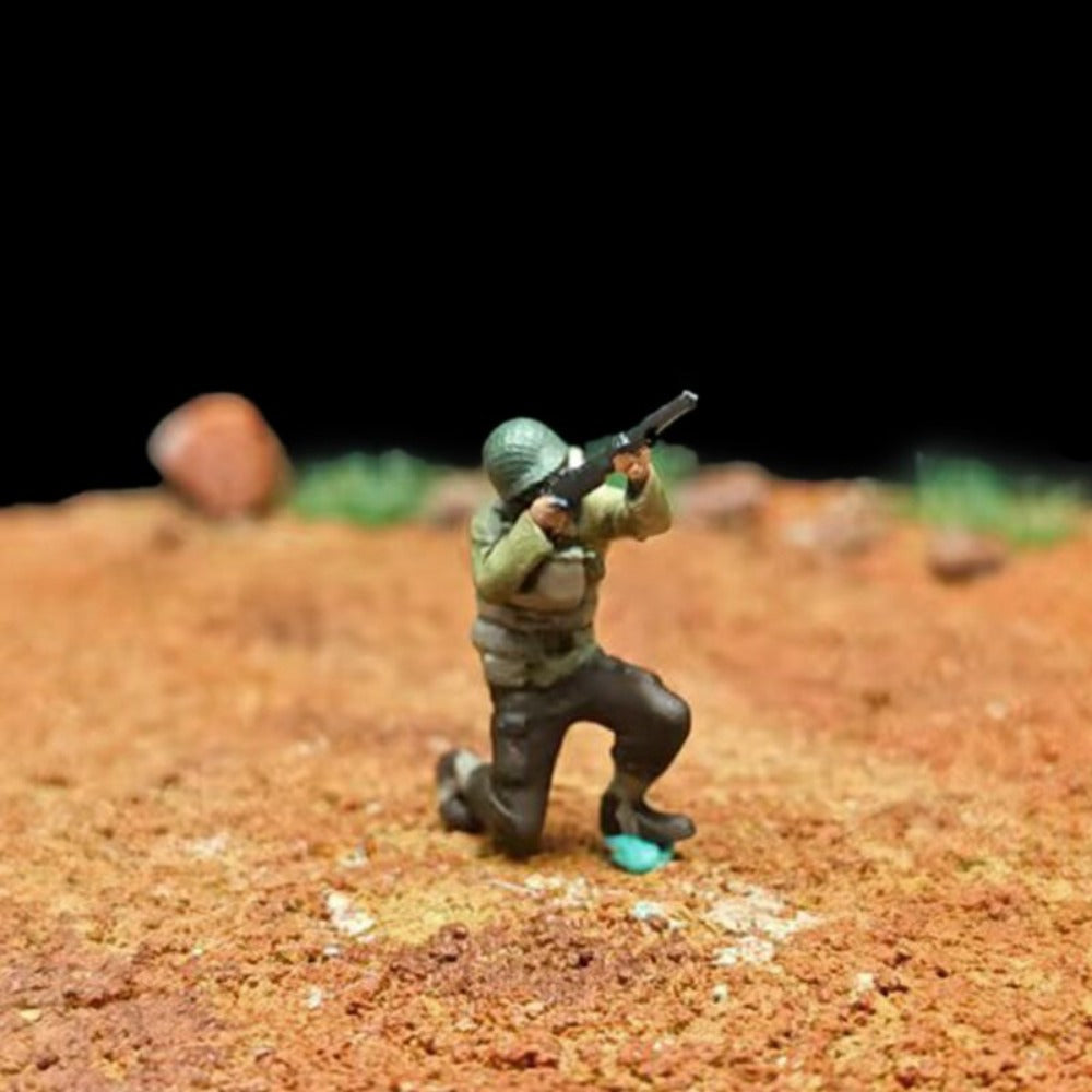 1/72 Scale WWII Landing Operation Soldiers Painted Figures for Model Dioramas