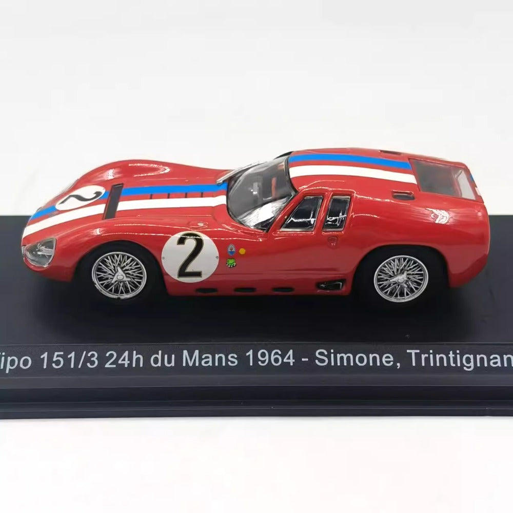 1/43 Scale 1964 Maserati Tipo 151 Racing Car Diecast Model