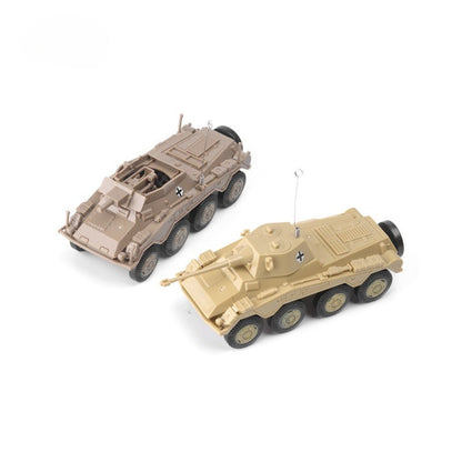 1/72 Scale Sd.Kfz. 234 WWII German Armoured Car Pre-built Plastic Collectible Model