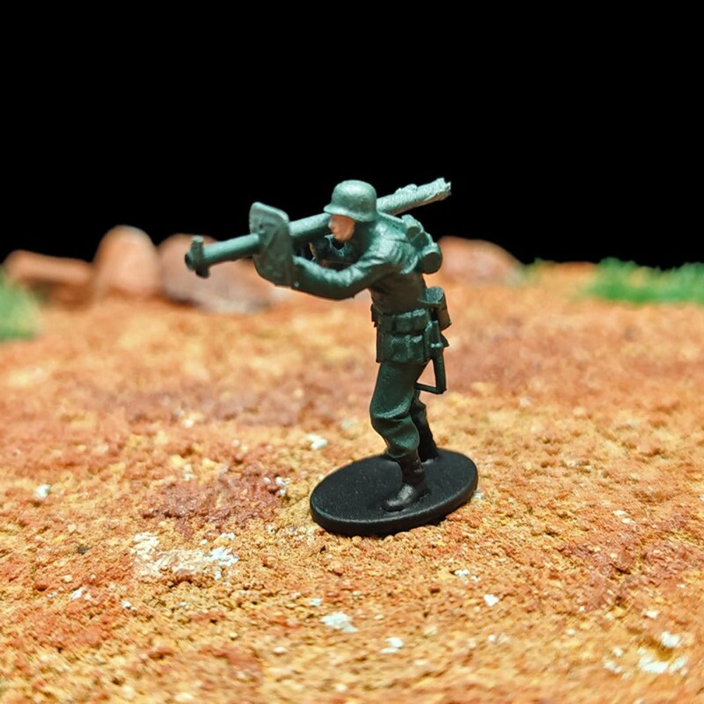 1/72 Scale WWII German Army Soldiers Painted Figurines for Model Dioramas