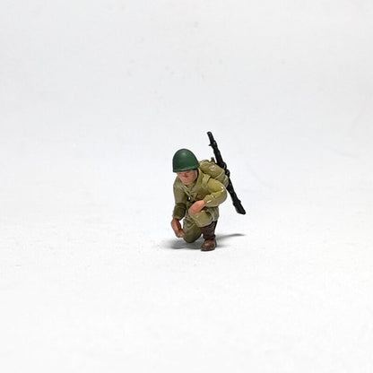 1/72 Scale WWII Polish Soldiers Painted Figures for Model Dioramas