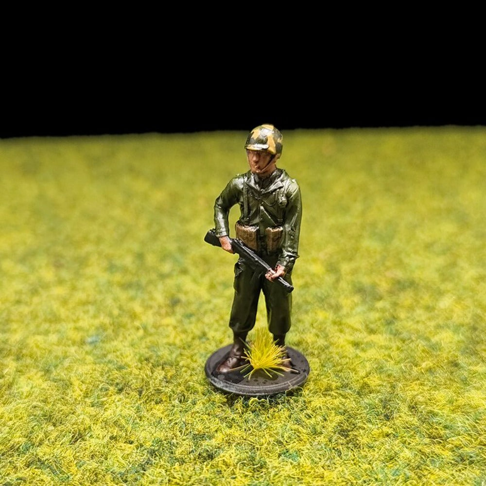 1/72 Scale WWII US Soldiers Painted Figures for Model Dioramas