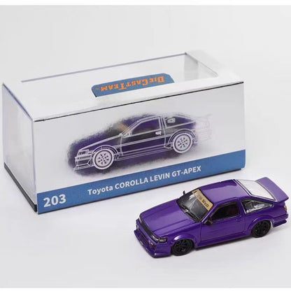 1/64 Scale Toyota AE86 Corolla Levin GT-APEX Diecast Model Car