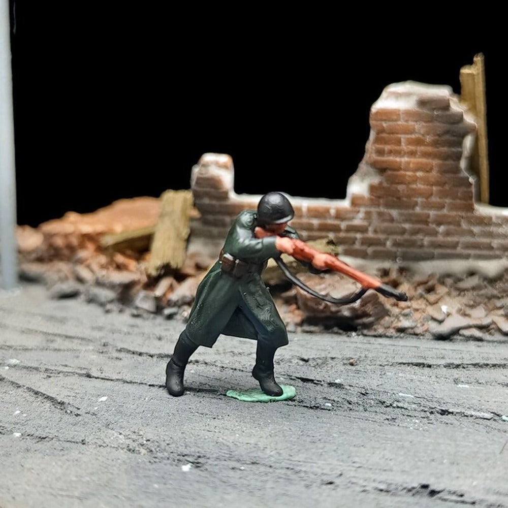 1/72 Scale WWII German Soldiers Painted Figures for Model Dioramas
