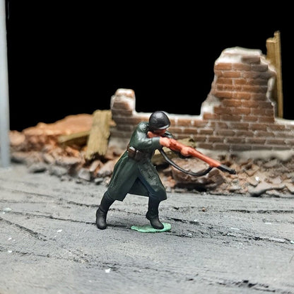 1/72 Scale WWII German Soldiers Painted Figures for Model Dioramas