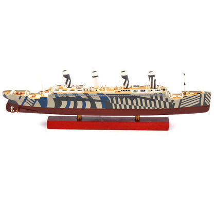 1/1250 Scale HMT Olympic British Ocen Liner Dazzle Camouflage Troopship Diecast Model Ship
