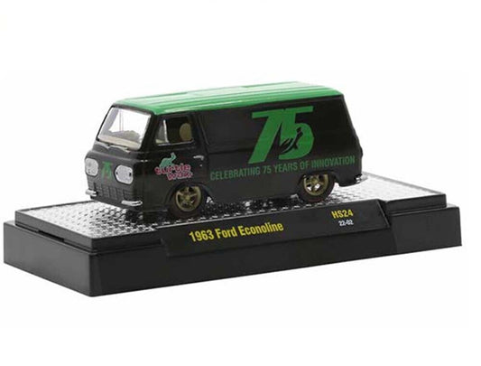 1/64 Scale 1963 Ford Econoline Van Turtle Wax Celebrating 75 Years of Innovation Diecast Model