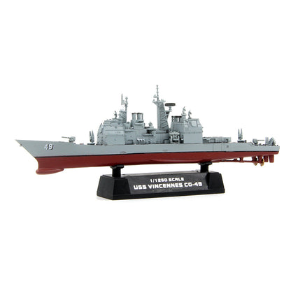 1/1250 scale prebuilt USS Vincennes CG-49 cruiser model 37402