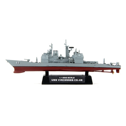 1/1250 scale prebuilt USS Vincennes CG-49 cruiser model 37402