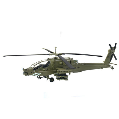 Boeing AH-64 Apache attack helicopter pre-built 1/72 scale collectible plastic military aircraft model