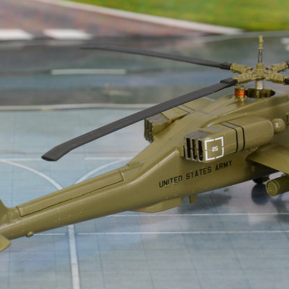 Boeing AH-64 Apache attack helicopter pre-built 1/72 scale collectible plastic military aircraft model