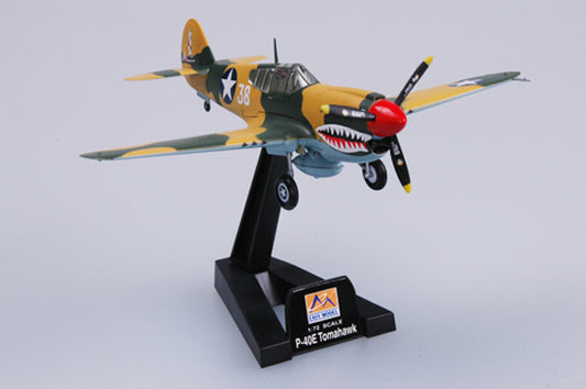 1/72 scale prebuilt P-40E Kittyhawk fighter collectible WWII model 37274
