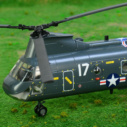 pre-built 1/72 scale CH-46 Sea Knight helicopter model