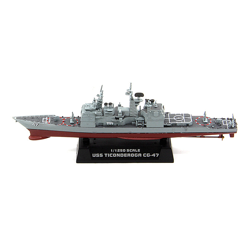 1/1250 scale prebuilt USS Ticonderoga CG-47 cruiser model 37401
