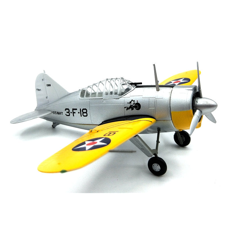 prebuilt 1/72 scale F2A-2 Buffalo aircraft model 36380