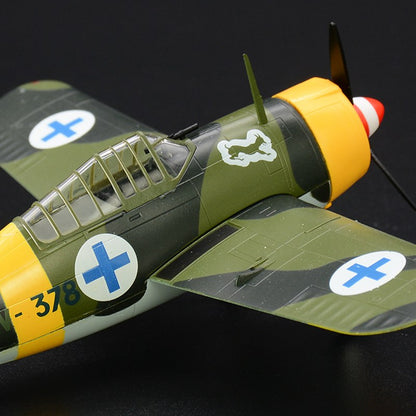 prebuilt 1/72 scale Finland F2A Buffalo aircraft model 36383