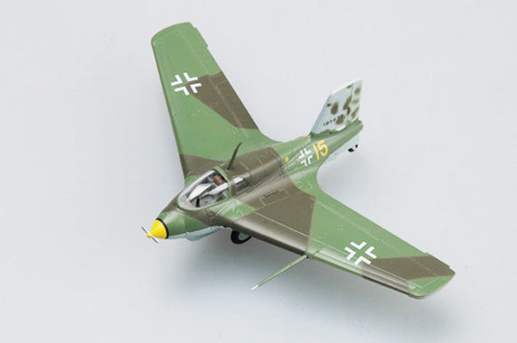 prebuilt 1/72 scale Me 163 fighter airplane model 36344