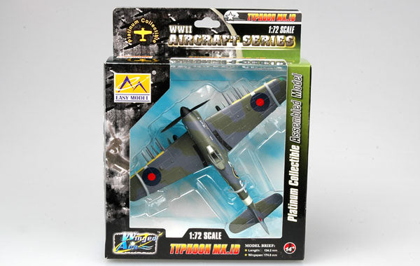 prebuilt 1 72 scale British Hawker Typhoon Mk Ib airplane model 36312