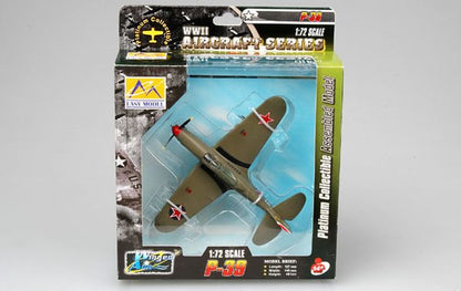 prebuilt 1/72 scale P-39Q Airacobra fighter aircraft model 36322