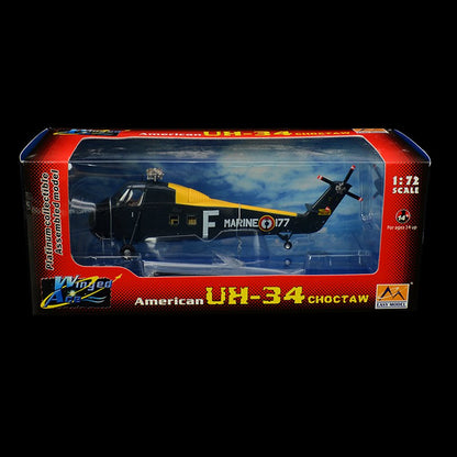 pre-built 1/72 scale French Army H-34 Choctaw helicopter model