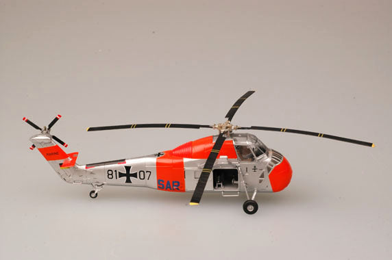 prebuilt 1/72 scale H-34 military helicopter model 37014