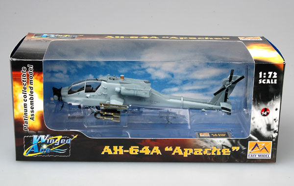 prebuilt 1/72 scale AH-64A Apache helicopter model 37026