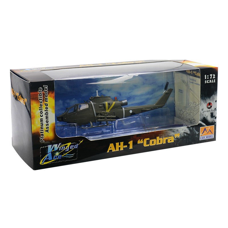 ready to display AH-1 Cobra helicopter plastic model packaging