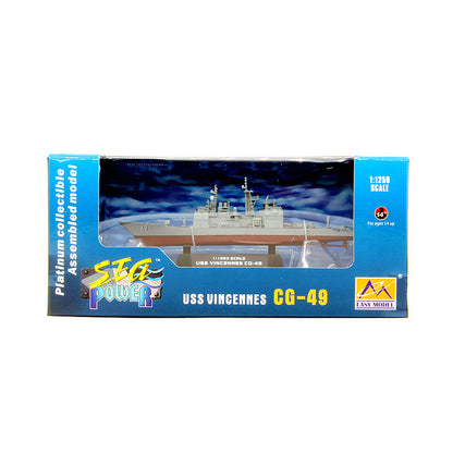 1/1250 scale prebuilt USS Vincennes CG-49 cruiser model 37402