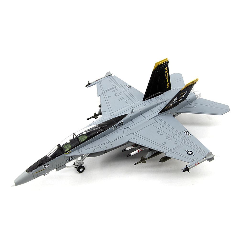 1/100 scale diecast F/A-18F Super Hornet fighter aircraft model