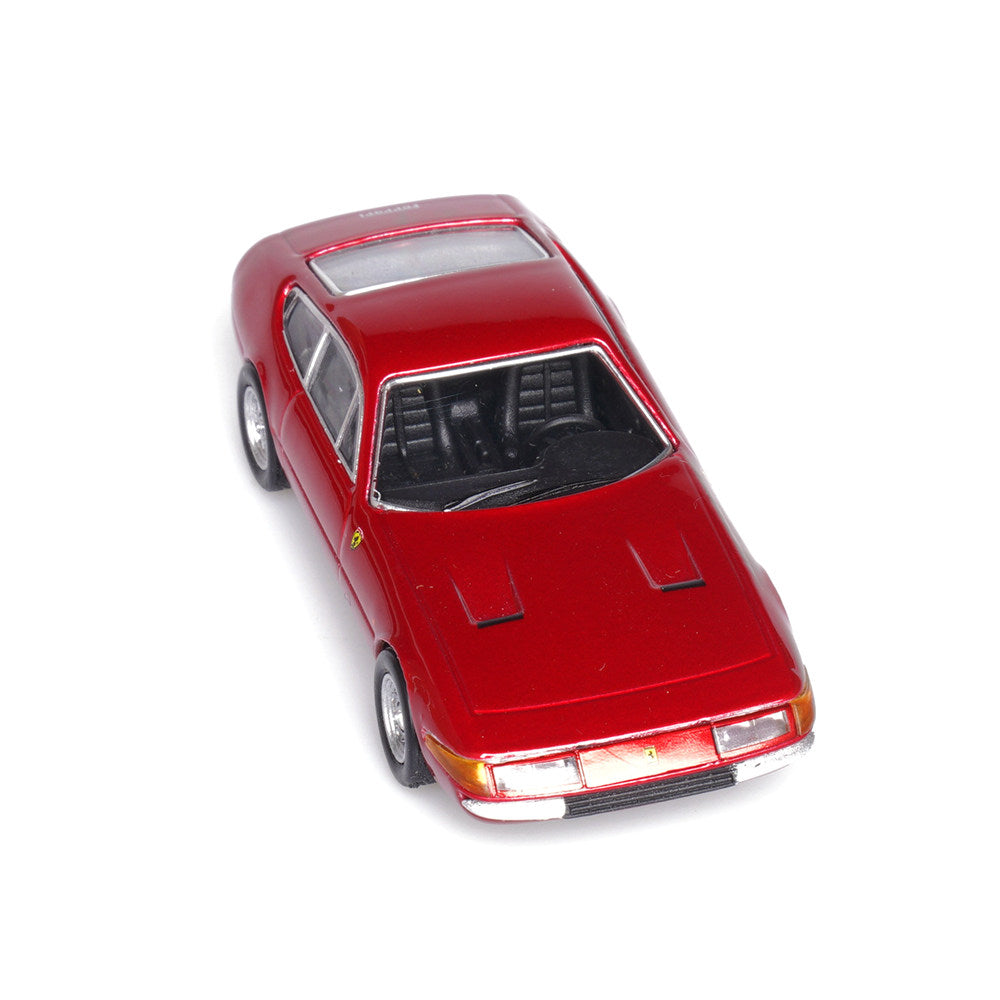 Ferrari 365 (Metallic Red) 1/64 Scale Diecast Metal Sports Car Collectible Model