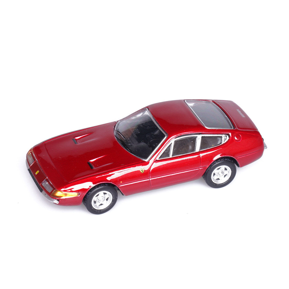 Ferrari 365 (Metallic Red) 1/64 Scale Diecast Metal Sports Car Collectible Model