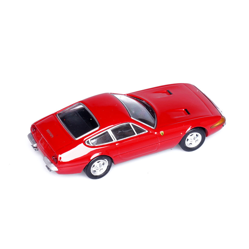 Ferrari 365 (Red) 1/64 Scale Diecast Metal Sports Car Collectible Model