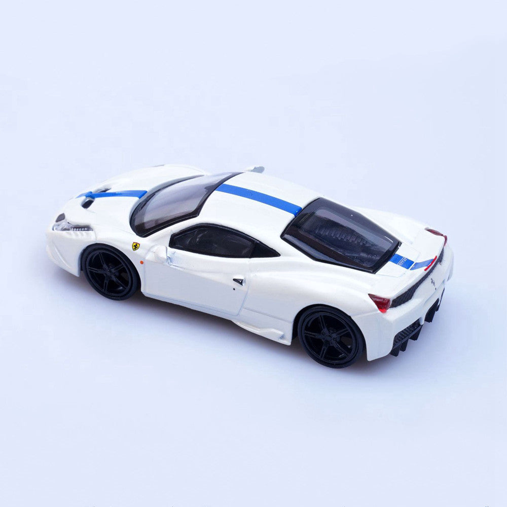 Ferrari 458 Speciale (White) 1/64 Scale Diecast Metal Sports Car Collectible Model
