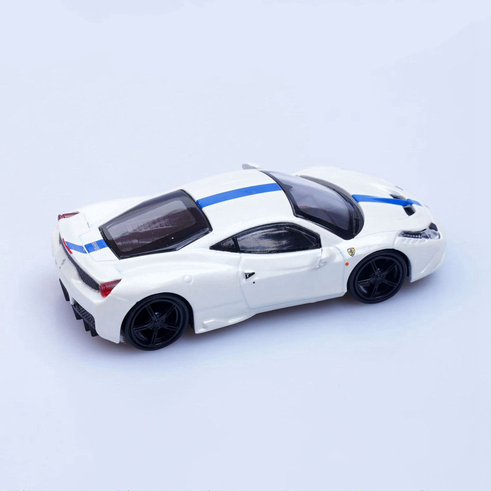 Ferrari 458 Speciale (White) 1/64 Scale Diecast Metal Sports Car Collectible Model
