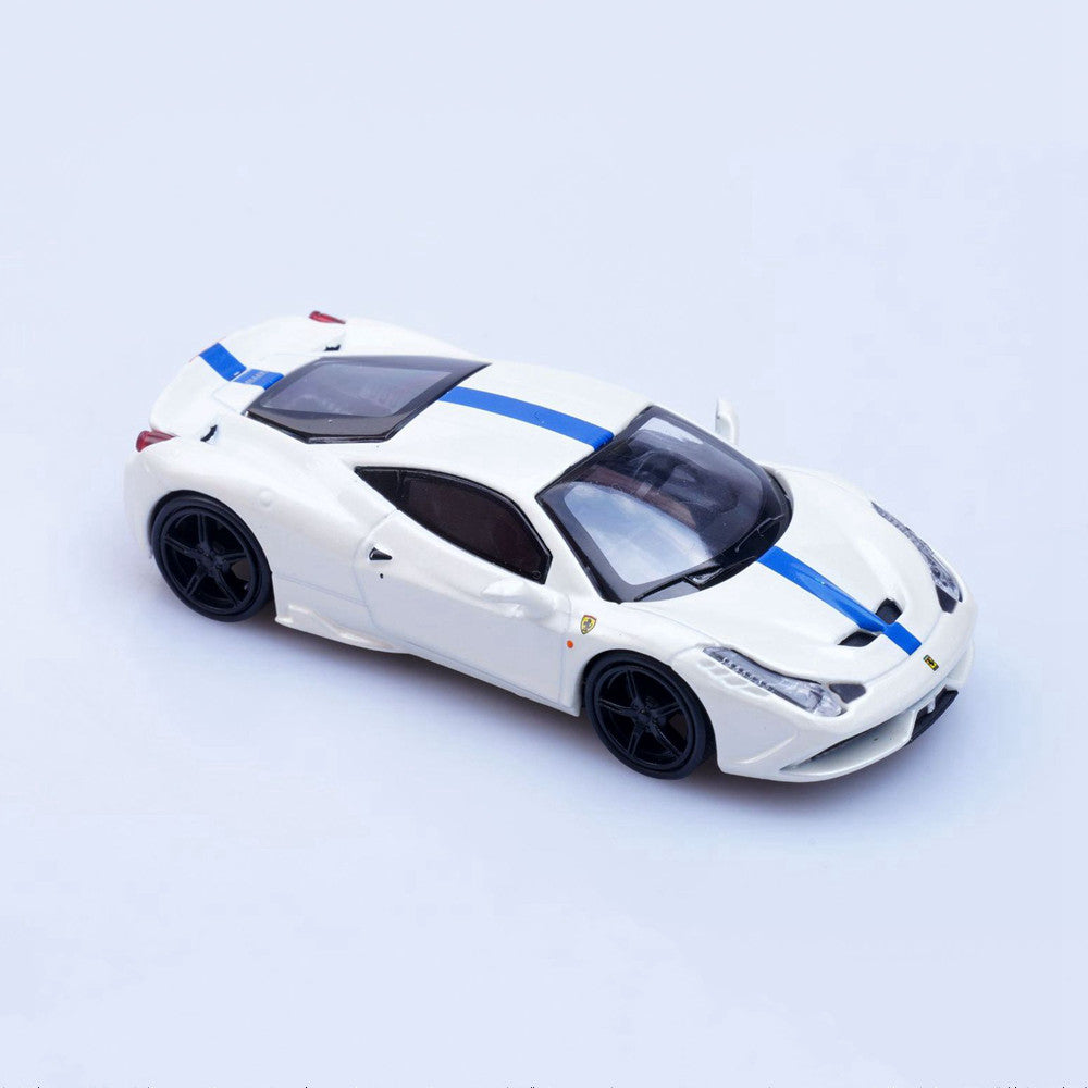 Ferrari 458 Speciale (White) 1/64 Scale Diecast Metal Sports Car Collectible Model