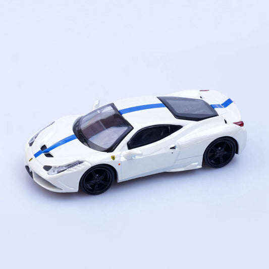 Ferrari 458 Speciale (White) 1/64 Scale Diecast Metal Sports Car Collectible Model