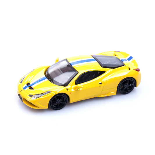 Ferrari 458 Speciale (Yellow) 1/64 Scale Diecast Metal Sports Car Collectible Model