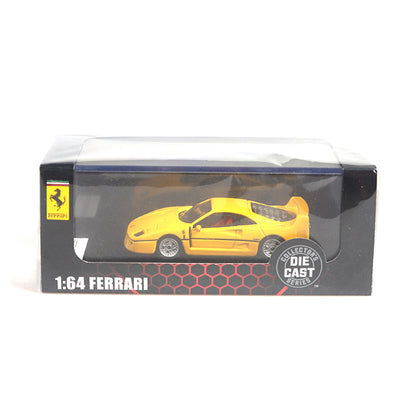 Ferrari F40 (Yellow) 1/64 Scale Diecast Metal Vintage Sports Car Collectible Model