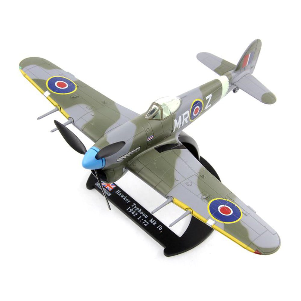 1/72 scale diecast Hawker Typhoon fighter aircraft model