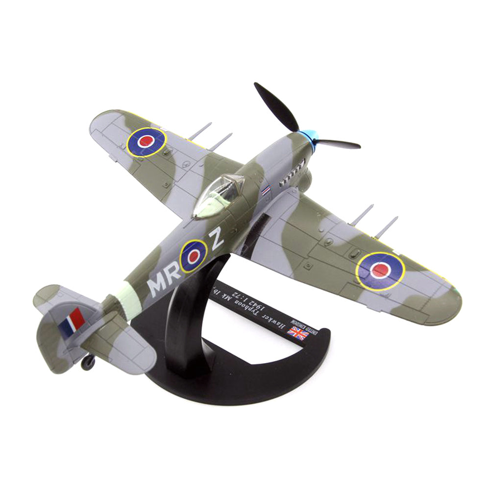 1/72 scale diecast Hawker Typhoon fighter aircraft model