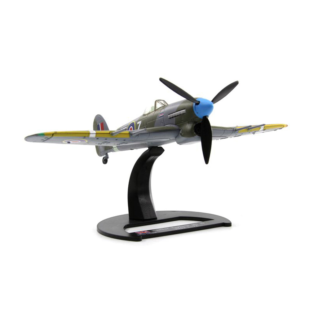 1/72 scale diecast Hawker Typhoon fighter aircraft model