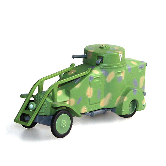 1/72 scale diecast Lancia 1ZM armored car model